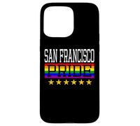 Custodia per iPhone 15 Pro Max San Francisco Pride Gay Lesbiche Queer LGBT Bandiera Arcobaleno