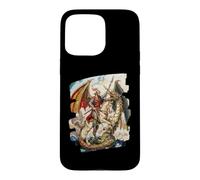 Custodia per iPhone 15 Pro Max San Giorgio uccidere il drago Saint Georges leggenda arte