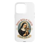 Custodia per iPhone 15 Pro Max Santa Rita di Cascia Patrona Cattolica dell'Impossibile