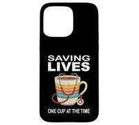 Custodia per iPhone 15 Pro Max Saving Lives One Cup At The Time - Stetoscopio da infermiera