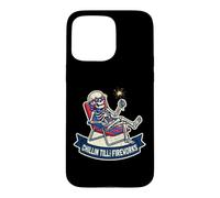 Custodia per iPhone 15 Pro Max Scheletro Chillin Till The Fireworks Funny 4th of Lazy Luglio