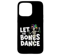 Custodia per iPhone 15 Pro Max Scheletro danzante Mardi Gras Let The Bones Dance Funny Parade