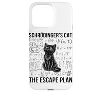 Custodia per iPhone 15 Pro Max Schrodinger Cat Escape Plan Meccanica quantistica Fisica