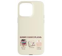 Custodia per iPhone 15 Pro Max Scusa I Have Plans Leggi Libro Diario Libro Amante