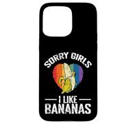 Custodia per iPhone 15 Pro Max Scusate Ragazze Mi Piacciono le Banane
