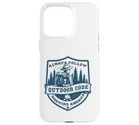 Custodia per iPhone 15 Pro Max Segui sempre il codice outdoor Retro Scouting Sostenibilità