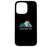 Custodia per iPhone 15 Pro Max Seward Alaska AK Vacation Vintage Logo
