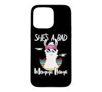 Custodia per iPhone 15 Pro Max She's a Bad Momma Llama - Mama Funny - Vintage Mom Gift