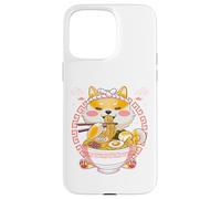 Custodia per iPhone 15 Pro Max Shiba Inu Mangiare Ramen Tagliatelle Giapponesi Cane Divertente In Giappone