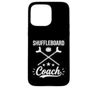 Custodia per iPhone 15 Pro Max Shuffleboard Coach Gioco Da Tavolo Amante All'aperto Shuffle Board