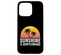 Custodia per iPhone 15 Pro Max Shuffleboard Giocatore Gioco Da Tavolo Amante All'aperto Shuffle Board
