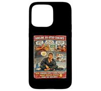 Custodia per iPhone 15 Pro Max Sideline Jiu Jitsu Coaching divertente BJJ Parent Coaching