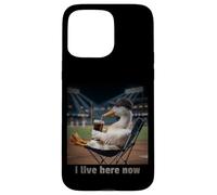 Custodia per iPhone 15 Pro Max Silly Goose Io vivo qui ora Baseball Mamma