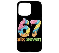 Custodia per iPhone 15 Pro Max Six Seven 67 Number Ice Cream Drip Meme 6 7 Kids boys Girls