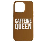 Custodia per iPhone 15 Pro Max Slogan divertente per amanti del caffè della regina della caffeina