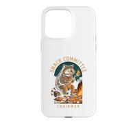 Custodia per iPhone 15 Pro Max Snack Committee Chairman, Raccoon Camping Humor