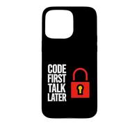 Custodia per iPhone 15 Pro Max Software Developer Code First Talk Later