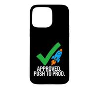 Custodia per iPhone 15 Pro Max Software Developer Coding Approved Push To Prod