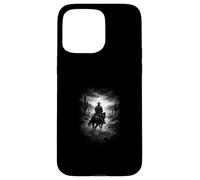 Custodia per iPhone 15 Pro Max solitario, cowboy, cavaliere, in, deserto, e, west, cielo