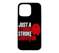Custodia per iPhone 15 Pro Max Solo un forte colpo sopravvissuto Red Brain Attacco ischemico
