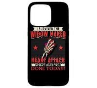 Custodia per iPhone 15 Pro Max Sono sopravvissuto all"arresto cardiaco di attacco cardiaco di Widow Maker