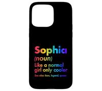 Custodia per iPhone 15 Pro Max Sophia Like A Normal Girl Only Cooler Queen Nome