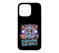 Custodia per iPhone 15 Pro Max Sopravvivere a snack e missioni secondarie Gamer