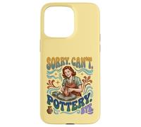 Custodia per iPhone 15 Pro Max Sorry Can't Pottery Bye Retro Ceramic Potter Divertente