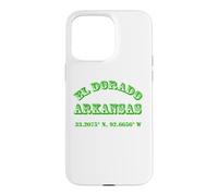 Custodia per iPhone 15 Pro Max Souvenir delle coordinate di El Dorado Arkansas