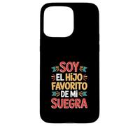 Custodia per iPhone 15 Pro Max Soy El Hijo Favorito Divertente Detto Colorato Gradiente