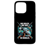 Custodia per iPhone 15 Pro Max Spearfishing One Breath One Shot No Bubbles Diver