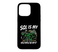 Custodia per iPhone 15 Pro Max SQL Developer Sorcery Funny Database Admin Programmer