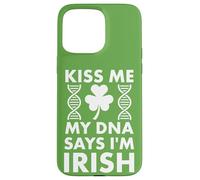 Custodia per iPhone 15 Pro Max St Patricks Kiss Me My DNA dice che sono irlandese