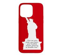 Custodia per iPhone 15 Pro Max Statua della Libertà Nuovo Colosso Poesia