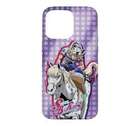 Custodia per iPhone 15 Pro Max Steel Ball Run Johnny on Horseback with Show Logo Anime