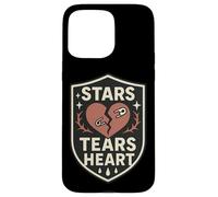 Custodia per iPhone 15 Pro Max Stelle Lacrime Cuore