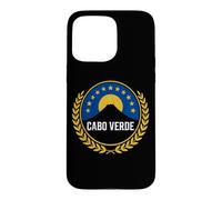 Custodia per iPhone 15 Pro Max Stemma del patrimonio dell'isola degli squali blu di Capo Verde