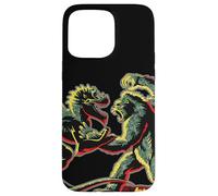 Custodia per iPhone 15 Pro Max Stencil Mash Geek tra King Kong Skull Island e Gaw MonsterVerse