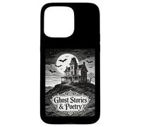 Custodia per iPhone 15 Pro Max Storie di fantasmi e poesia casa infestata pipistrelli Poeta gotico