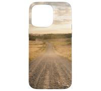 Custodia per iPhone 15 Pro Max Strada di ghiaia rurale Campagna Scenic Winding Path