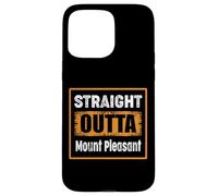 Custodia per iPhone 15 Pro Max Straight Outta Mount Piacevole Carolina del Sud USA Umorismo Retro