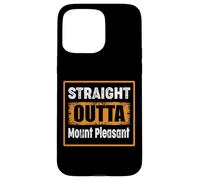 Custodia per iPhone 15 Pro Max Straight Outta Mount Piacevole New York USA Umorismo angosciato
