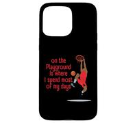 Custodia per iPhone 15 Pro Max Street Basketball - Sul parco giochi