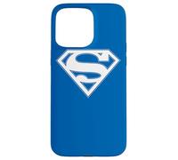 Custodia per iPhone 15 Pro Max Superman Blue & White Shield