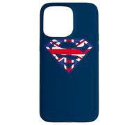 Custodia per iPhone 15 Pro Max Superman Great Britian Shield