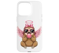 Custodia per iPhone 15 Pro Max Sweet Valentine's Day Sloth Angel With Pink Wings