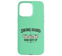 Custodia per iPhone 15 Pro Max Swing Hard In Case You Hit It More Holes Golf Meme