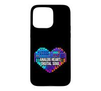 Custodia per iPhone 15 Pro Max Synth Music Producer Analog Heart Digital Soul