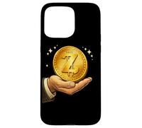 Custodia per iPhone 15 Pro Max T-shirt Z Coin Crypto Crypto Design per amore di valuta digitale