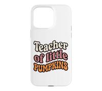 Custodia per iPhone 15 Pro Max Teacher of Little Pumpkins Groovy Retro Fall